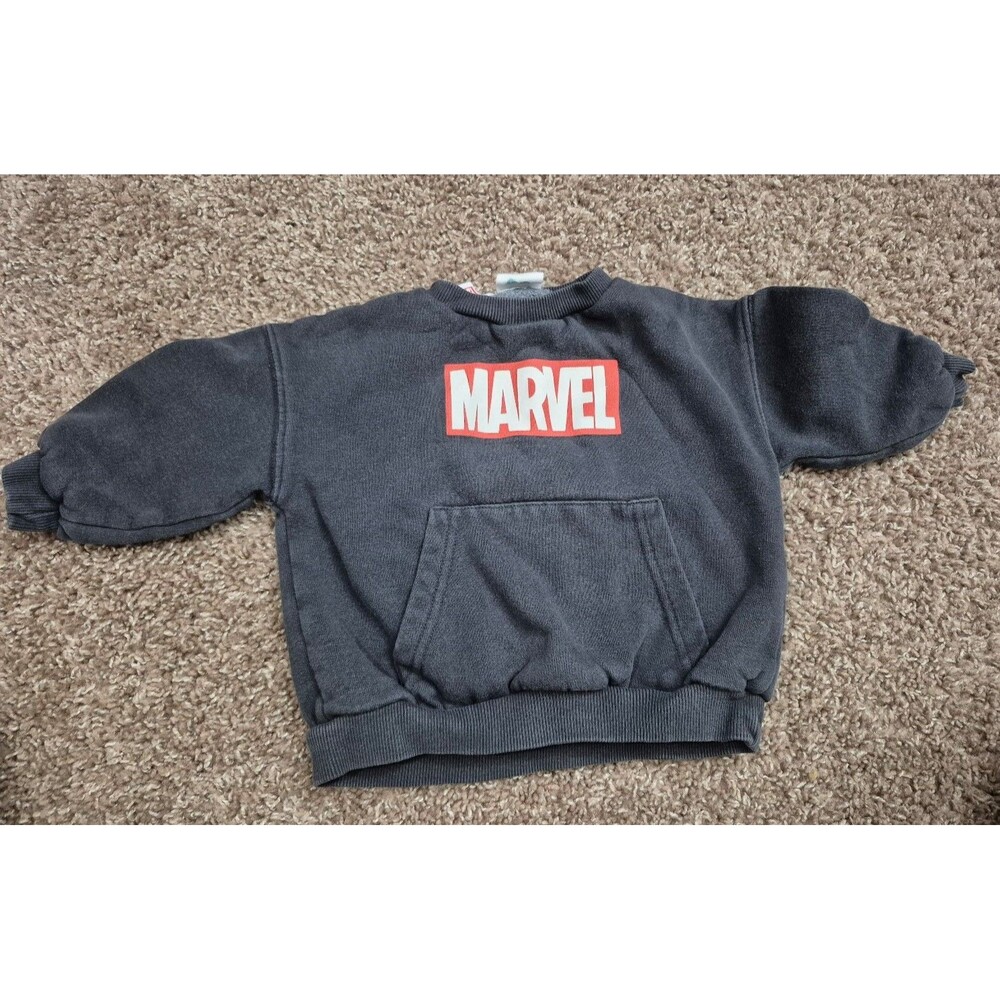 Zara Marvel Baby Sweater avengers size 12-18 months boys